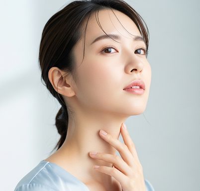 医療レーザー脱毛　女性の顔、うぶ毛脱毛